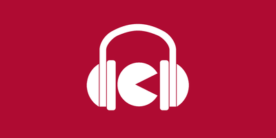 Symbol von Kopfhörern um das Logo der PH Kärnten